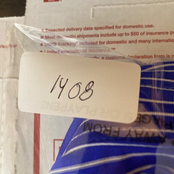 Mens PGA Tour Golf Polo Shirt Short Sleeve Striped 2XL Blue White Polyester - Picture 8 of 8